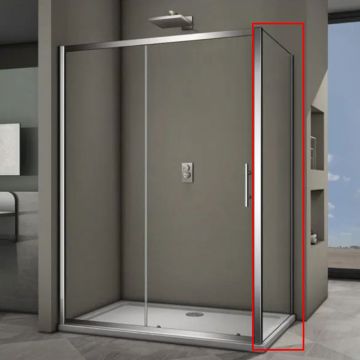 Душевая панель Veconi (Векони) Rovigo 100x190 см стекло прозрачное, хром (KP02-100-01-19C3)