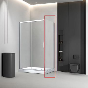 Душевая панель Veconi Rovigo 90x185 см стекло прозрачное, хром (KP03S-90-01-19C1)