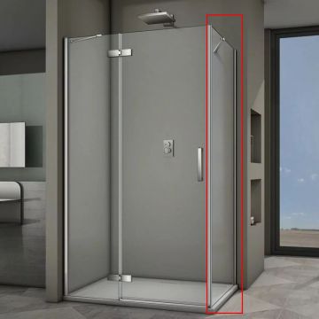 Душевая панель Veconi (Векони) Rovigo 90x195 см стекло прозрачное, хром (KP04-90-01-19C3)