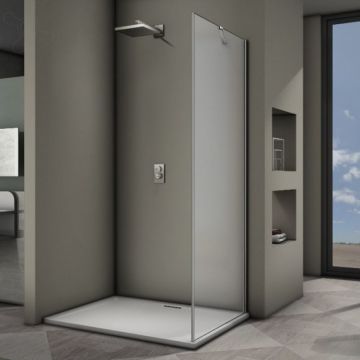 Душевая панель Veconi (Векони) Rovigo 100x195 см стекло прозрачное, хром (KP04-100-01-19C3)