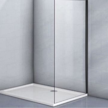Душевая панель Veconi (Векони) Rovigo KP03B-100-01-C5 100х195 профиль черный, стекло прозрачное