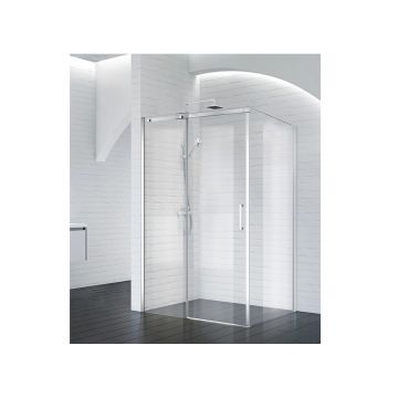 Душевой уголок BelBagno ACQUA-AH-1-120/100-C-Cr хром, стекло прозрачное 8 мм (1200х1950х1000)