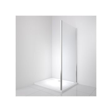 Боковая панель BelBagno LUCE-100-FIX-C-Cr хром, стекло прозрачное 6 мм (1950х1000)