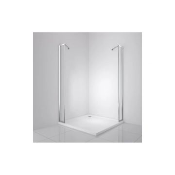 Боковая панель BelBagno (Бельбагно) LUCE-20-FIX-C-Cr хром, стекло прозрачное 6 мм (1950х200)