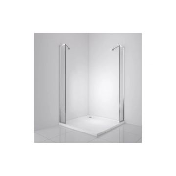 Боковая панель BelBagno (Бельбагно) LUCE-20-FIX-P-Cr хром, стекло матовое 6 мм (1950х200)