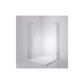 Боковая панель BelBagno (Бельбагно) LUCE-30-FIX-C-Cr хром, стекло прозрачное 6 мм (1950х300)