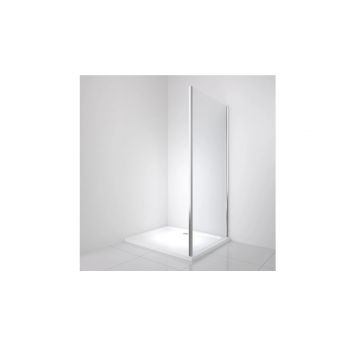 Боковая панель BelBagno (Бельбагно) LUCE-80-FIX-C-Cr хром, стекло прозрачное 6 мм (1950х800)