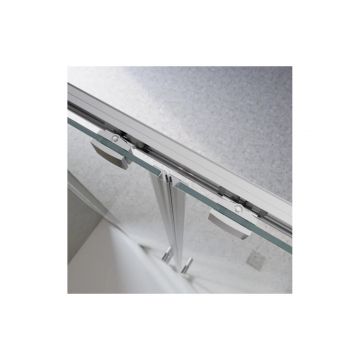 Душевая дверь BelBagno LUCE-BF-2-140-C-Cr хром, стекло прозрачное 6 мм (1950х1400)
