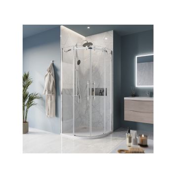 Душевой уголок BelBagno (Бельбагно) MARINO-R-2-90-C-Cr хром, стекло прозрачное 8 мм(1950х900)