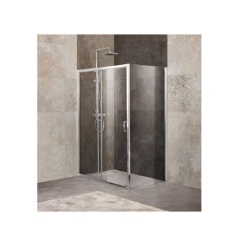 Душевой уголок BelBagno (Бельбагно) UNIQUE-AH-1-110/125-100-C-Cr хром, стекло прозрачное 5 мм (1100х1900х1000)