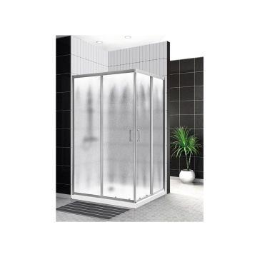 Душевой уголок BelBagno (Бельбагно) UNO-195-AH-2-120/90-CH-CR хром, стекло шиншилла 5 мм (1200х1950х900)