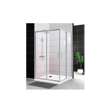 Душевой уголок BelBagno (Бельбагно) UNO-195-AH-2-90/70-C-Cr хром, стекло прозрачное 5 мм (900х1950х700)