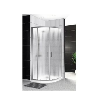 Душевой уголок BelBagno (Бельбагно) UNO-195-R-2-90-CH-CR хром, стекло шиншилла 5 мм (900х1950х900)