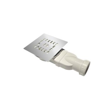 Поддон из искусственного мрамора в комплекте с сифоном с декоративной накладкой BelBagno (Бельбагно) TRAY-MR-UNO-RH-120/80-550-35-W-R-CR белый