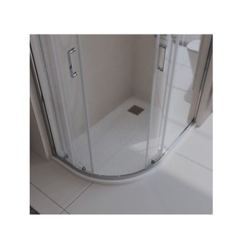 Поддон из искусственного мрамора в комплекте с сифоном с декоративной накладкой BelBagno (Бельбагно) TRAY-MR-UNO-RH-120/80-550-35-W-R-CR белый