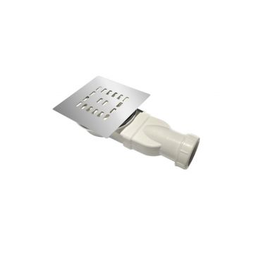 Поддон из искусственного мрамора в комплекте с сифоном с декоративной накладкой BelBagno (Бельбагно) TRAY-MR-UNO-RH-120/90-550-35-W-L-CR белый