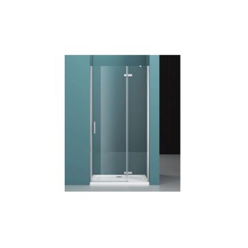Душевая дверь без ответного пристенного магнитного профиля, правая BelBagno KRAFT-60/30-C-Cr-R хром, стекло прозрачное 6 мм (1950х900)