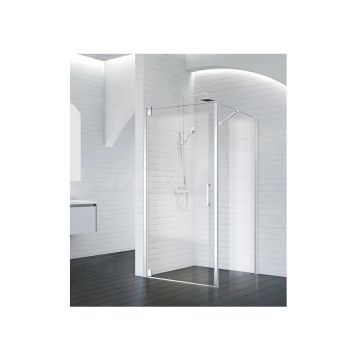 Боковая панель BelBagno (Бельбагно) MARMI-100-FIX-C-Cr хром, стекло прозрачное 8 мм (1950х1000)