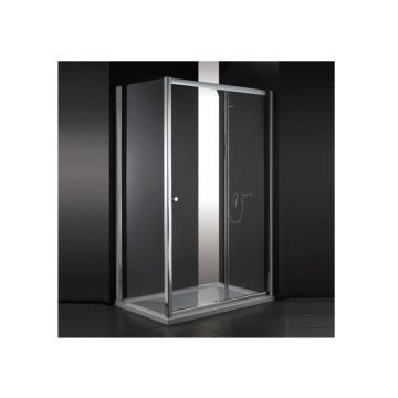 Душевой уголок Cezares (Цезарис) ANIMA-W-AH-1-120/90-P-Cr цвет профиля хром, стекло матовое 6 мм 120х200х90 см