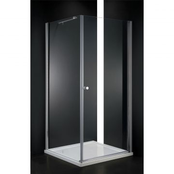 Душевой уголок Cezares (Цезарис) ELENA-W-A-1-90-P-Cr-L цвет профиля хром, стекло матовое 6 мм 90х195х90 см
