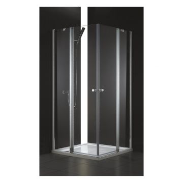 Душевой уголок Cezares (Цезарис) ELENA-W-A-22-120-P-Cr цвет профиля хром, стекло матовое 6 мм 120х195х120 см