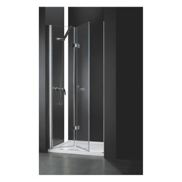 Душевая дверь Cezares (Цезарис) ELENA-W-BS-12-90-C-Cr цвет профиля хром, стекло прозрачное 6 мм 195х90 см