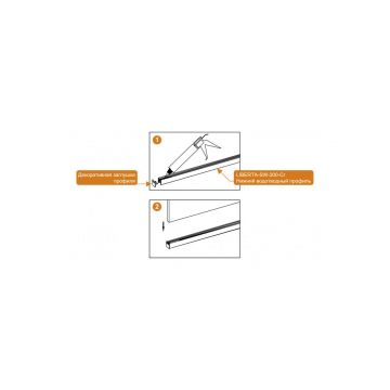 Душевая перегородка Cezares (Цезарис) LIBERTA-L-1-80-120-BR-Cr с односторонним входом, стекло бронза, профиль хром, 80x120x195 см