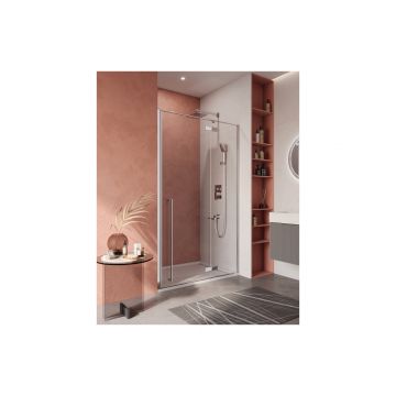 Душевая дверь Cezares (Цезарис) LINER-B-12-120-C-Cr-R цвет профиля хром, стекло прозрачное 6 мм 195х120 см