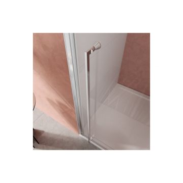 Душевая дверь Cezares (Цезарис) LINER-B-12-120-C-Cr-R цвет профиля хром, стекло прозрачное 6 мм 195х120 см