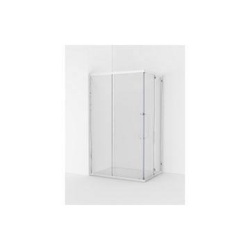 Душевой уголок Cezares (Цезарис) RELAX-304-AH-2-120/90-C-CR цвет профиля хром, стекло прозрачное 8 мм 120х200х90 см