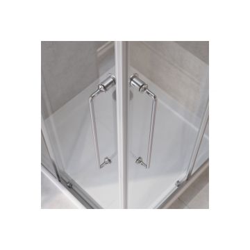 Душевой уголок Cezares (Цезарис) RELAX-304-AH-2-120/90-C-CR цвет профиля хром, стекло прозрачное 8 мм 120х200х90 см