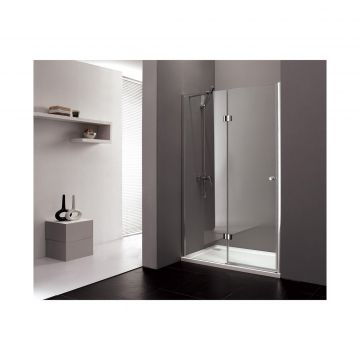 Душевая дверь Cezares (Цезарис) VERONA-W-B-12-120-P-Cr-R цвет профиля хром, стекло матовое 6 мм 195х120 см