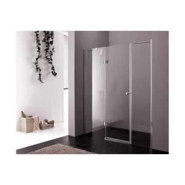 Душевая дверь Cezares (Цезарис) VERONA-W-B-13-30+60/60-P-Cr-R цвет профиля хром, стекло матовое 6 мм 200х150 см