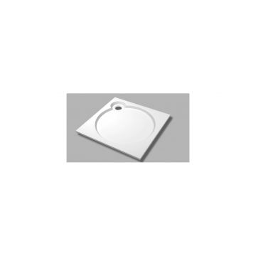 Встраиваемый литой поддон из искусственного мрамора Cezares TRAY-S-A-80-56-W квадратный, белый (Bianco)