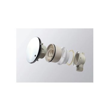 Сифон для душевых поддонов Cezares (Цезарис) CZR-01-90 с гидрозатвором универсальный, крышка хром