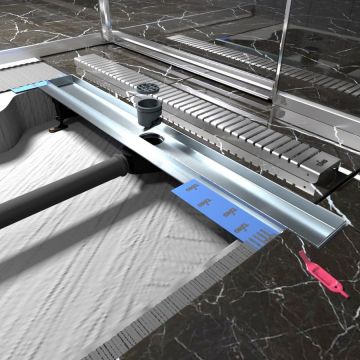 Душевой лоток Timo (Тимо) Drain Protect 600 DP20600-LG20600 с вставкой LG20, Сатин