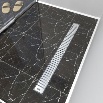 Душевой лоток Timo (Тимо) Drain Protect 600 DP20600-LG20600 с вставкой LG20, Сатин