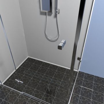 Душевой лоток Timo Drain Protect 600 DP20600-PG20600 с панелью PG20 под плитку, Сатин