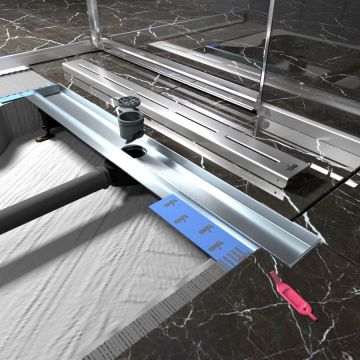 Душевой лоток Timo (Тимо) Drain Protect 600 DP20600-SG20600 с вставкой SG20, Сатин