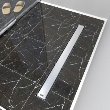 Душевой лоток Timo Drain Protect 800 DP20800-PG20800 с панелью PG20 под плитку, Сатин
