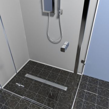 Душевой лоток Timo (Тимо) Drain Protect 900 DP20900-LG20900 с вставкой LG20, Сатин