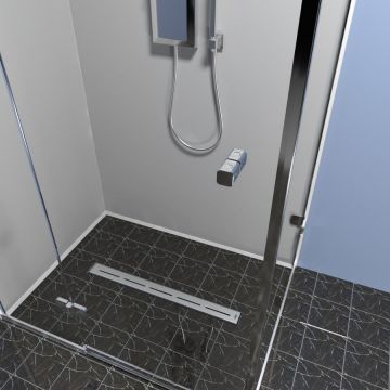 Душевой лоток Timo (Тимо) Drain Protect 900 DP20900-SG20900 с вставкой SG20, Сатин