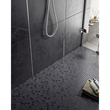 Душевой лоток Timo (Тимо) Drain System 1000 DS230210/01 с панелью plate, Сатин