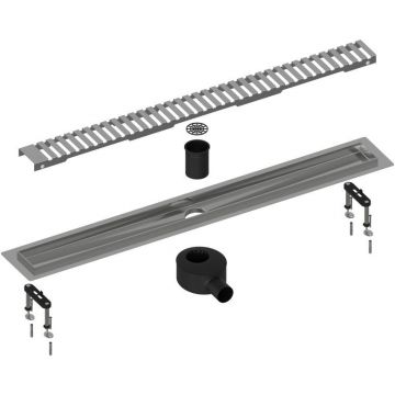 Душевой лоток Timo Drain System 800 DS230108/01 с вставкой lines, Сатин