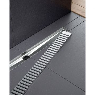 Душевой лоток Timo Drain System 800 DS230108/01 с вставкой lines, Сатин