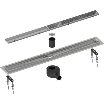 Душевой лоток Timo (Тимо) Drain System 800 DS230208/01 с панелью plate, Сатин