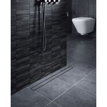 Душевой лоток Timo (Тимо) Drain System 800 DS230208/03 с панелью plate, Черный