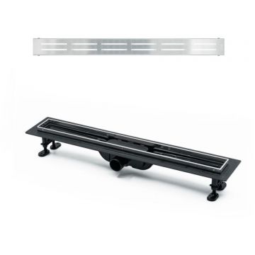 Душевой лоток Timo Super Plast SP10-700 SP10700-DG10700 с порогами из нержавеющий стали и декоративной вставкой DG10-700