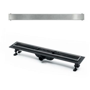 Душевой лоток Timo Super Plast SP10-800 SP10800-PG10800 с порогами из нержавеющий стали и декоративной панелью PG10-800