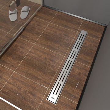Душевой лоток Timo Super Plast SP10-900 SP10900-DG10900 с порогами из нержавеющий стали и декоративной вставкой DG10-900